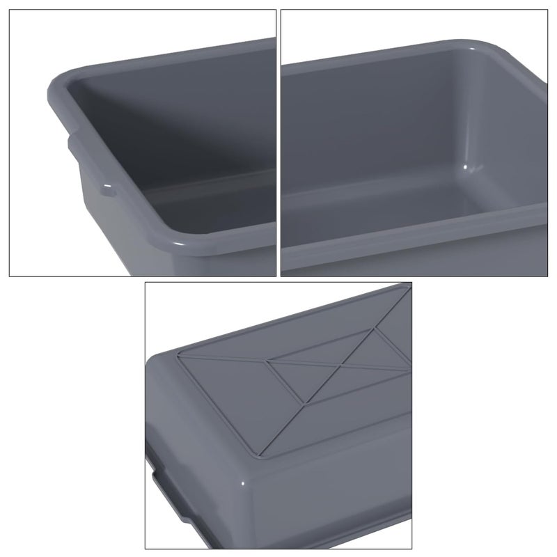 Ziglous 8 L Plastic Bus Tubs, Food Service Bus Tub, 5 Packs - Image 4